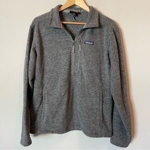 Patagonia Synchilla Fleece Jacket Medium Grey 1/2 Zip Sweatshirt